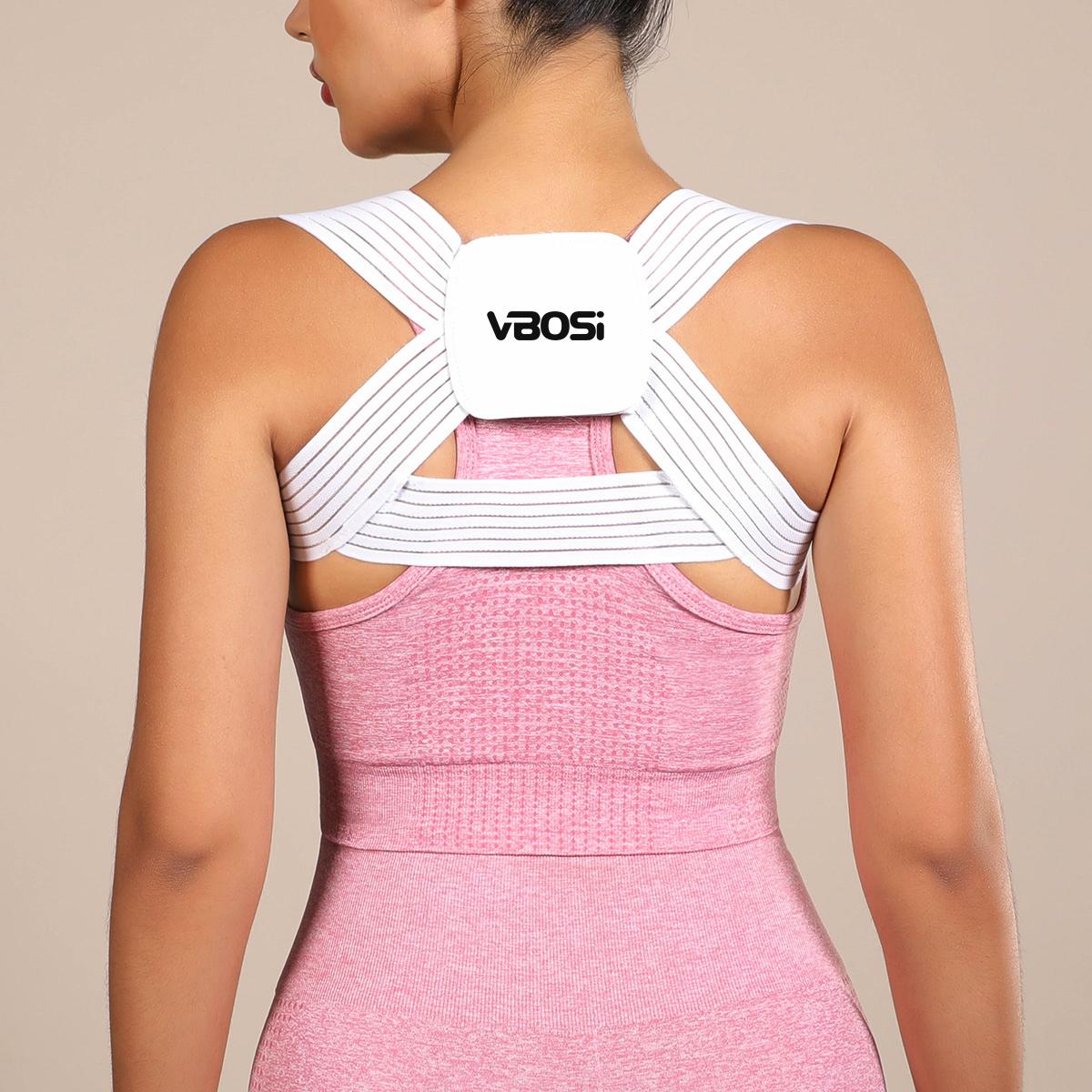

VBOSi Small Size Universal Sporty Shoulder Support Brace Upper Back Belt Posture Corrector for Women Men XXL белый