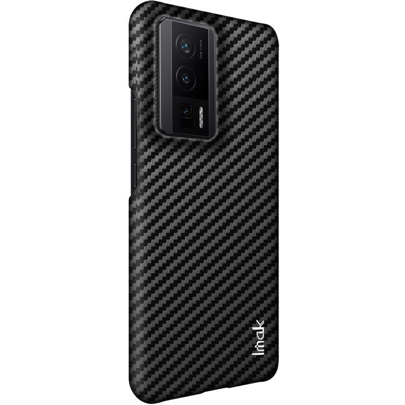 IMAK Ruiyi Series for Xiaomi Poco F5 Pro 5G/Redmi K60 Pro 5G/K60 5G/Poco F5 Pro 5G Phone Case Leather Coated PC Carbon Fiber Texture Phone Cover