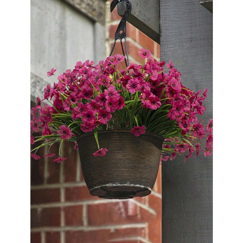 Flores Artificiales para Interior y Exterior, Plantas de Flores Falsas para Interior y Exterior Jardín Porche Alféizar Hogar Boda Granja