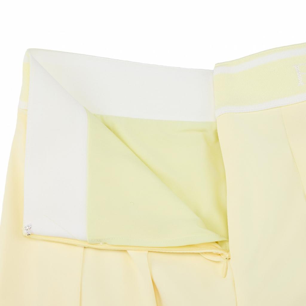 FAIRLIAR GOLF Banded Pleated Culottes (Yellow)
