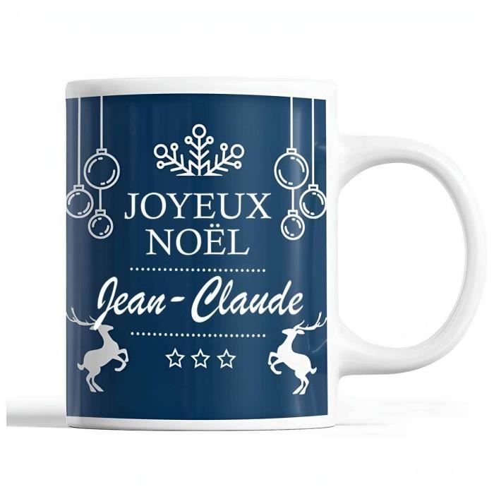 Mug - Noël Jean-Claude - Ceramic - Printed Front/back - 325 Ml - Secret Santa Gift