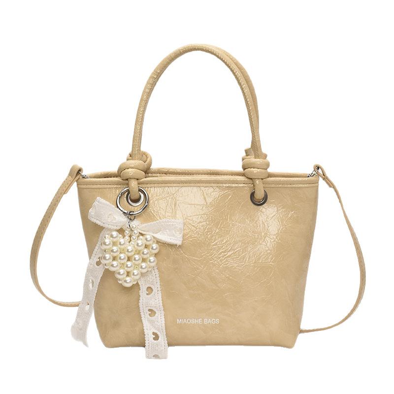 Solid Color Handbag Women's New Fashion Shoulder Messenger Bag
