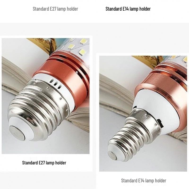 Super Bright Energy-Saving LED Screw-In Corn Light for Living Room & Bedroom - White, Warm, & Three-Color Options