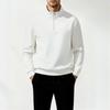 Qiaogrui Men's Stand-Up Collar Half-Zip Long Sleeve T-Shirt