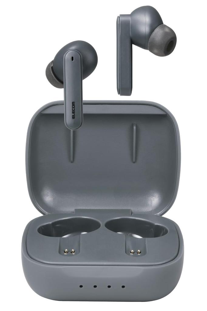 ELECOM Bluetooth Wireless Noise IPX4 Sound Touch Automatic Blue Black Earphones, Cancelling, High-Resolution Audio, Waterproof, [Earplugs/Low