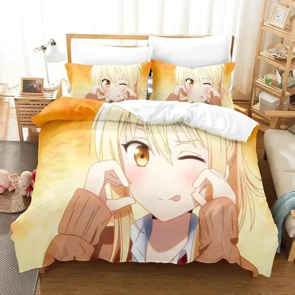 3D Anime Nijiyon Animation Printed Bed Set Duvet Cover Pillowcase Bedding Set Bed Linen Sheet Quilt Cover Full Queen King Size