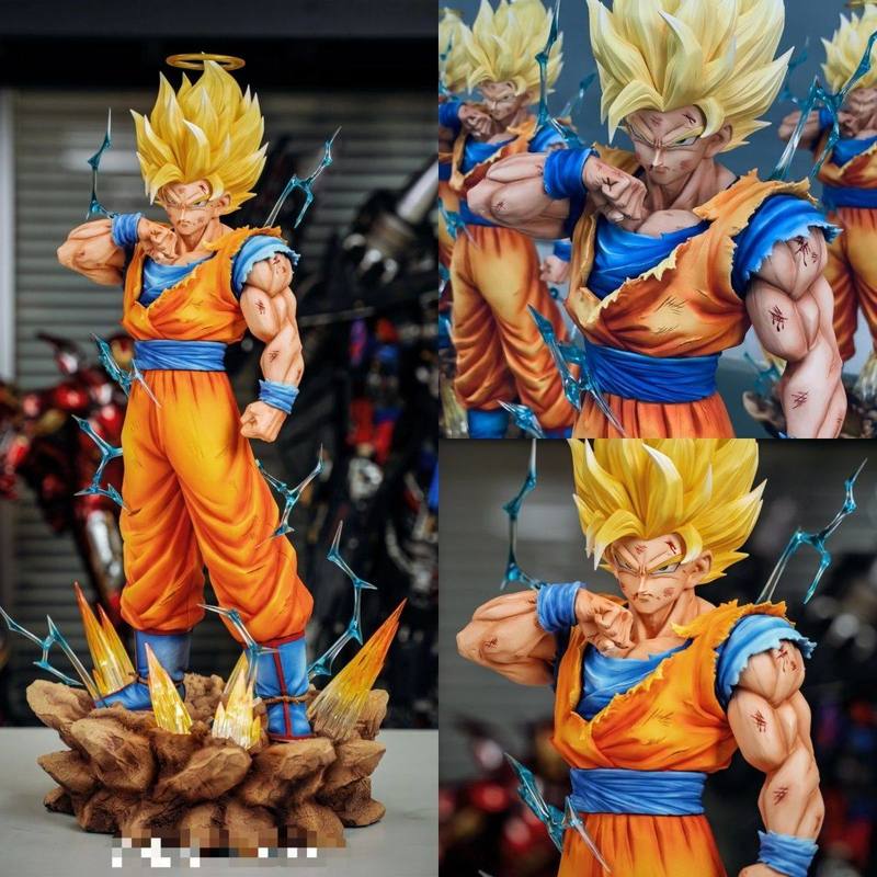 34cm Jj Infinite Super 2 Son Goku Anime Figure Dragon Ball Model Decorative Pang Garage Kit Pvc Statue Children Dolls Toys Gifts