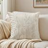 Modern Nordic Plants Green Leaves Pillow Case Organic Short Plush Cushion Covers Breathable Washable WrinkleResistant