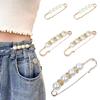 6/12pcs Artificial Pearl Waist Pin Clips Adjustable Buckle for Trousers Pants Skirts Waistline Adjusting Shirts Sweater TMZ
