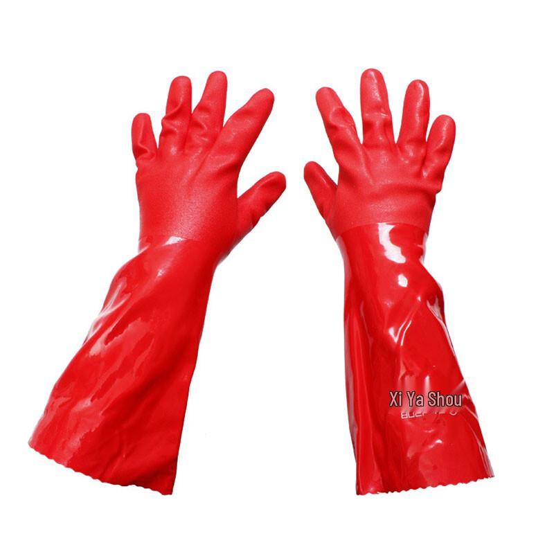 Dongya 802F Series PVC Lined Waterproof Work & Cleaning Gloves