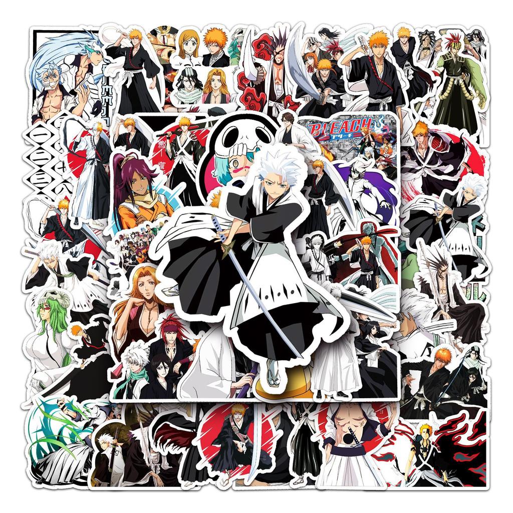 50 Death Doodle Cartoon Japanese Comic Peripheral Guka DIY Skateboard Mobile Case Suitcase Stickers Waterproof