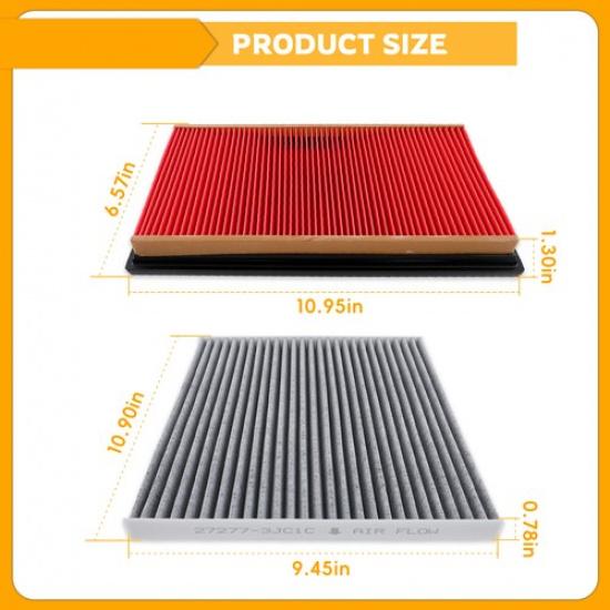 Cabin & Engine Air Filter AF4278 & C35530 For Nissan Maxima Infiniti QX60 3.5L