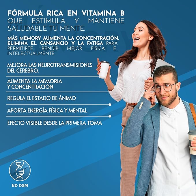 Healthy Fusion Mas Memory | Optimizante de la memoria y la concentración | 60 cápsulas