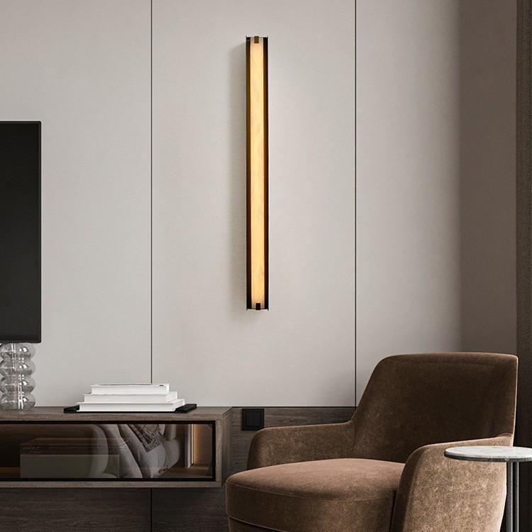 Italian Minimalist Marble Wall Lamp for Living Rooms, Corridors, and Bedrooms