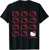 Sanrio 2026 Summer Comic Form Hello Kitty Image 100 Cotton Printed Casual Tshirt Adult Children Parentchild Top Homewear Y2k