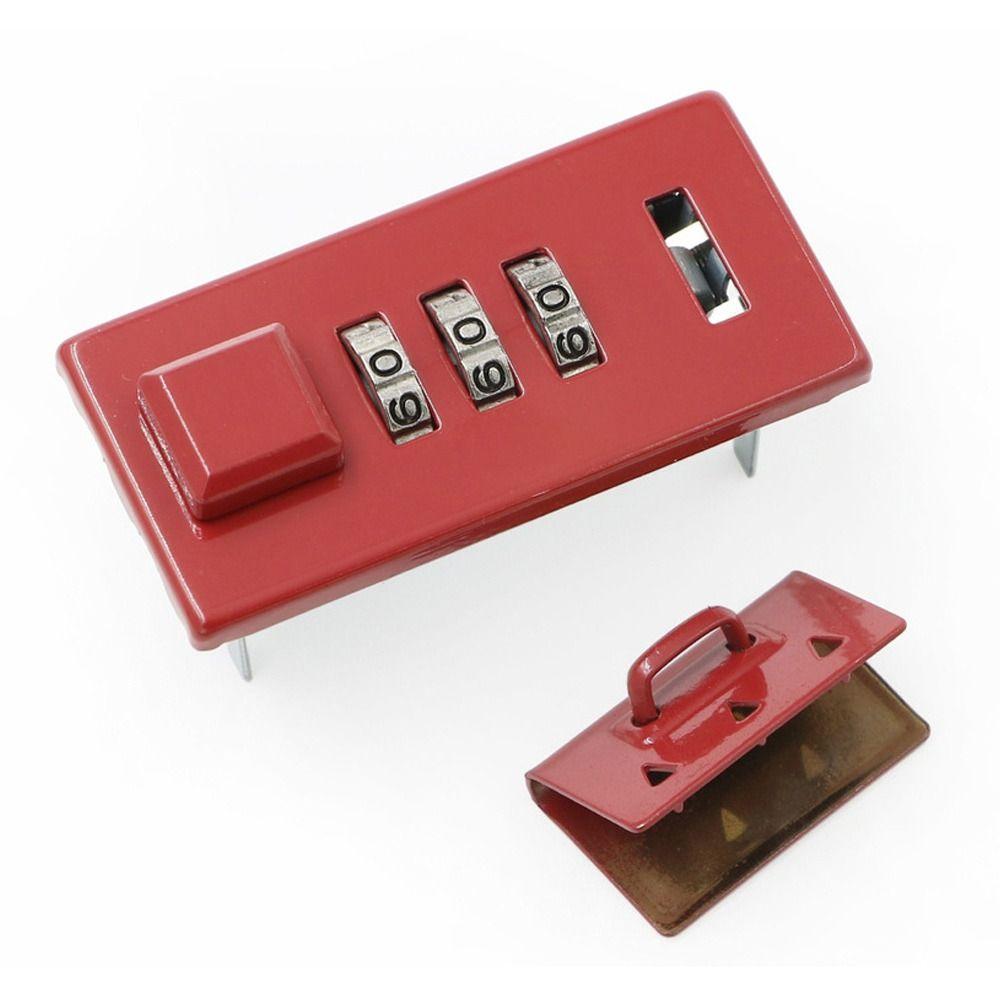 Slitesterk legeringsnotatbok passordlås DIY gjenbrukbar koffertlås Vanntett legeringslås Bagasje