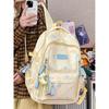 College-style Backpack for Female Junior High School Students, Korean Versi, Large Capacity, Five-pointed Star Backpack for Hi