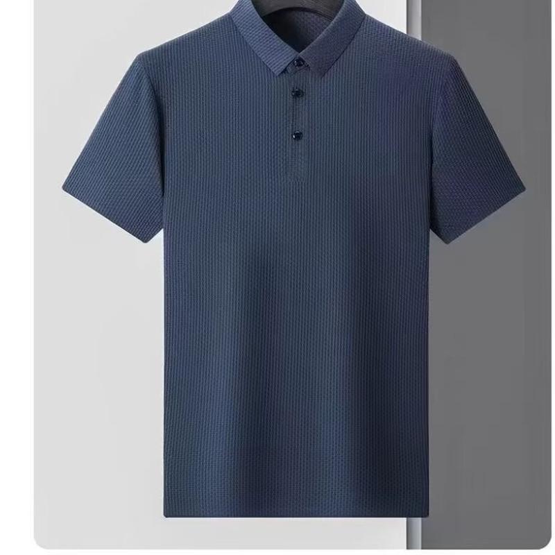 Lapel Short-sleeved Polo Shirt Men's Summer T-shirt Korean Style Slim New Versatile T-shirt Top