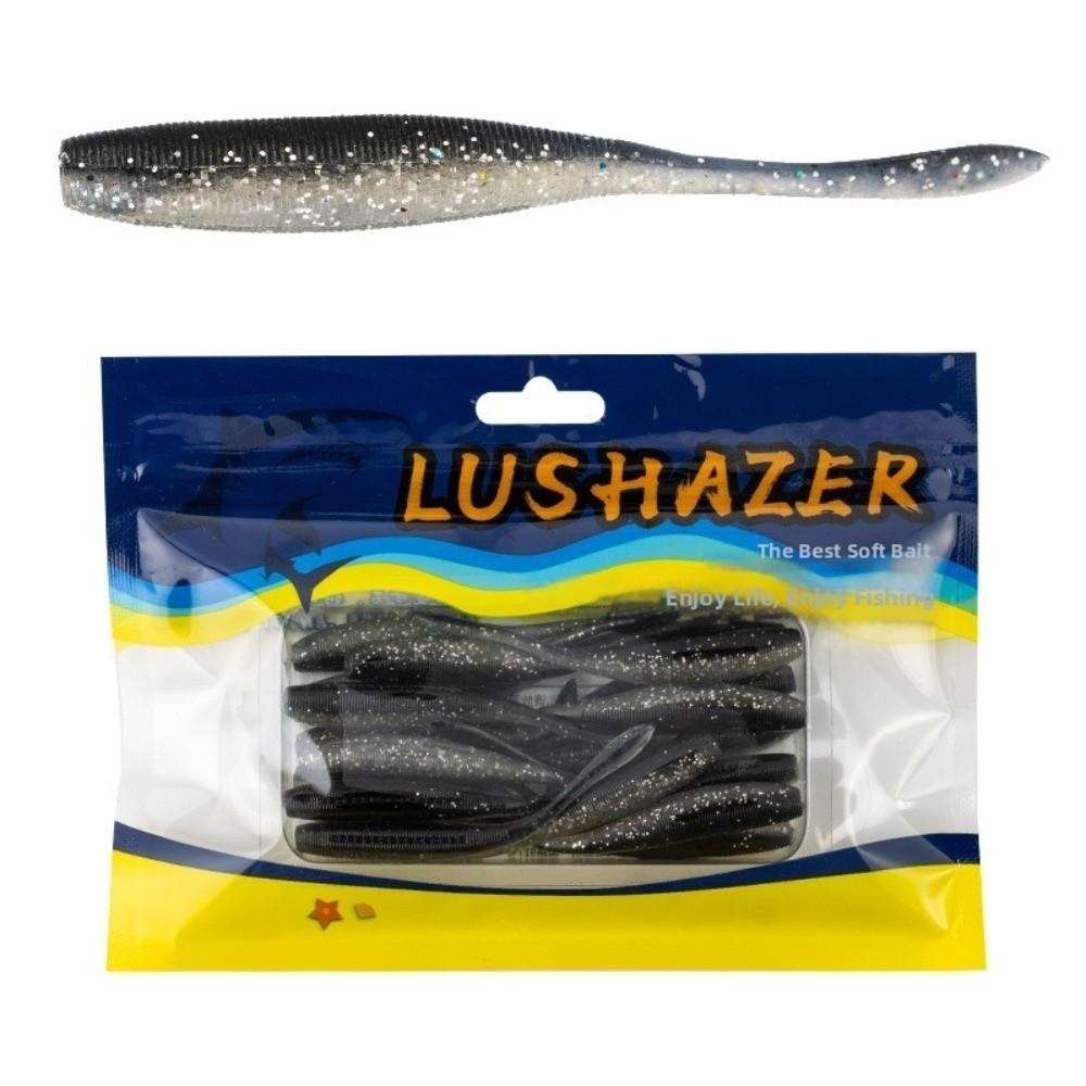 Confezione da 10/18 pezzi Lunghezza 75mm/100mm Esca Morbida Esche da Pesca Esca Morbida Realistica Pesca in Acqua Dolce