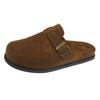 Cow Velvet Super Soft Bottom Women's Shoes Autumn New Wear Bag Head Half Slippers One Pedal Single Shoes