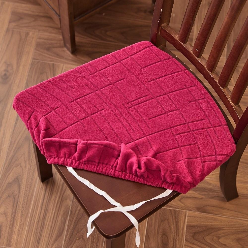 Non-Slip Chair Cushion Cover Anti-dirty Seat Protector Minimalist Jacquard Chair Slipcover  Holiday