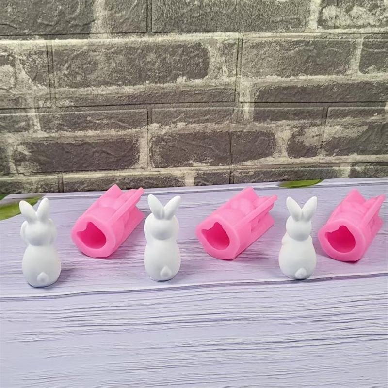 3 Pcs Silicone Moulds Animal Molds Ornament Easters Rabbits Epoxy Resin Molds Plasters Molds Castings Molds Soap Molds