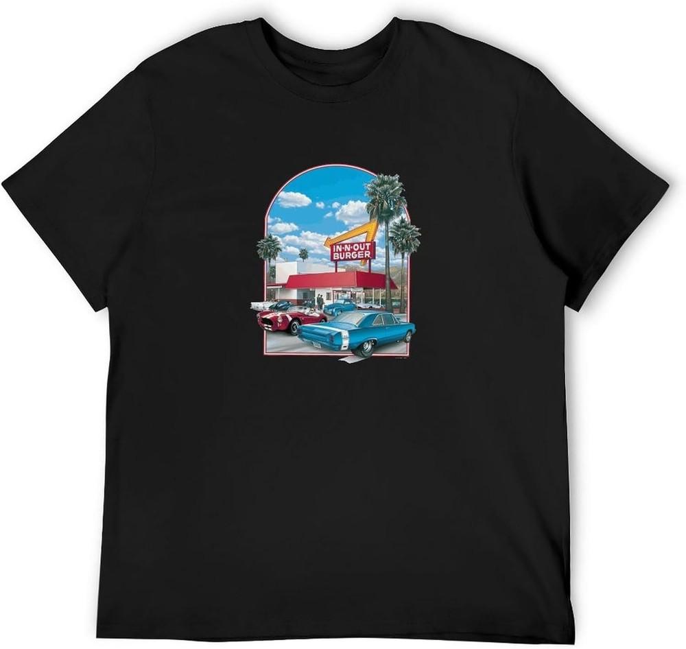 Weige in N Out Burger T Shirt Men s T-Shirt Black Unisex T-Shirt S