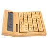 Bamboo Calculator Solar Powered Battery Powered Eco Friendly Function Calculator with 12 Bit Digital LCD Screen for