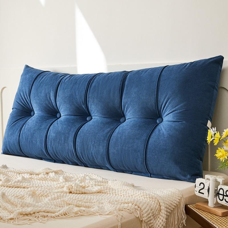 

Double Beds Head Cushions 1m-2m Bed Thickened Soft Removable Reading Backrest Pillow for Bay Window Tatami Bedroom Cojines Sofá 75x60x18cm сапфир синий