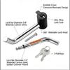 Trailer Lock 360° Rotating Lock Head 5/8" Lock Shank For Truck RV Yacht Carbon Steel Trailer Hitch Lock AUTO Accessories