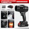 130000RPM High-speed Cordless Violent Turbo Fan Portable Electric Leaf Blower 2 In 1 Handheld Blowing Machine