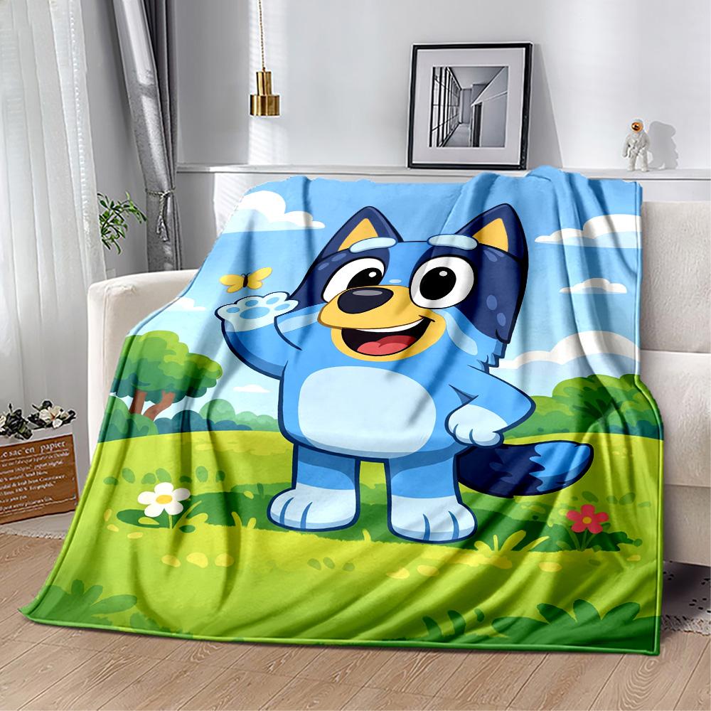 Halloween Costumes Bluey Blanket Durable Comfort Perfect for Chair Bedding Couch for All Seasons Digital Print Gift for Travel Home Birthdays