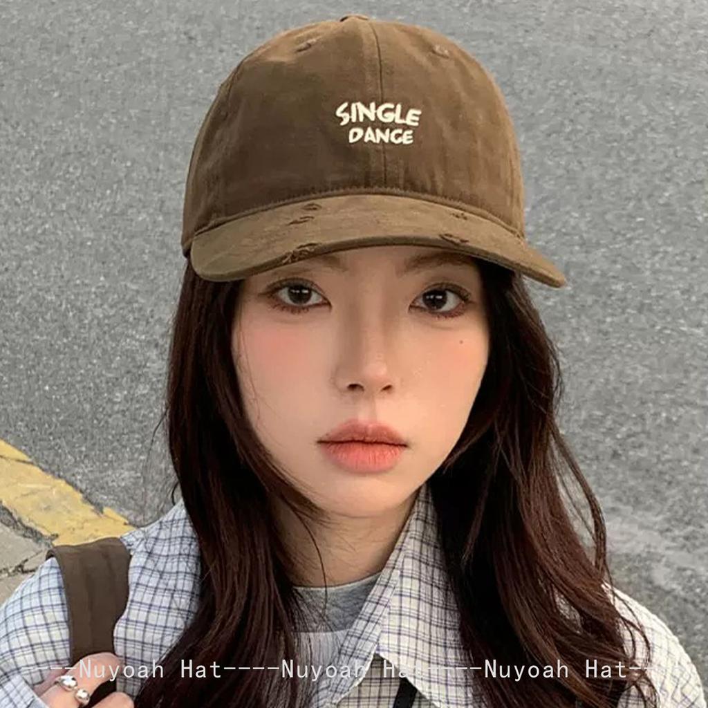 New Men Women Japanese Broken Style Letters Embroidery Baseball Hats Sunshade Simple Versatile Casual Peaked Caps Fashion Ins