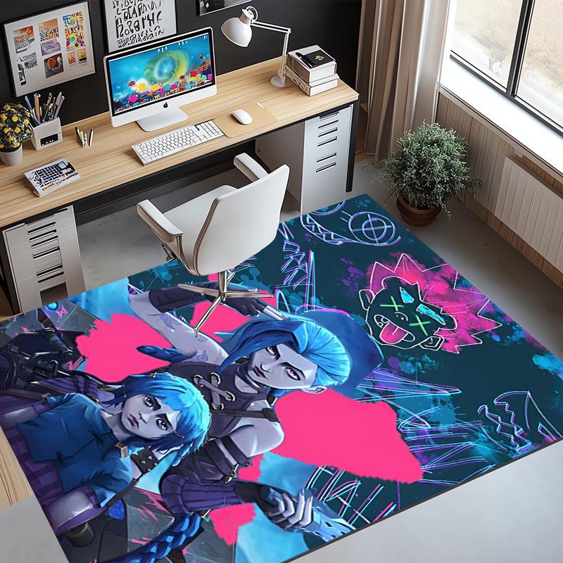 Jinx Pattern Rug, Indoor/Outdoor Mat, for Picnic, Gameroom, Bedroom, Office, Living Room, Home Decor Carpet, Birthday Gift