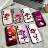 N-Niffty H-Hazbin H-Hotel Handyhülle Für Samsung Galaxy A73,A72,A71,A70,A53,A52,A51,Weiche Silikon Schwarze Hülle