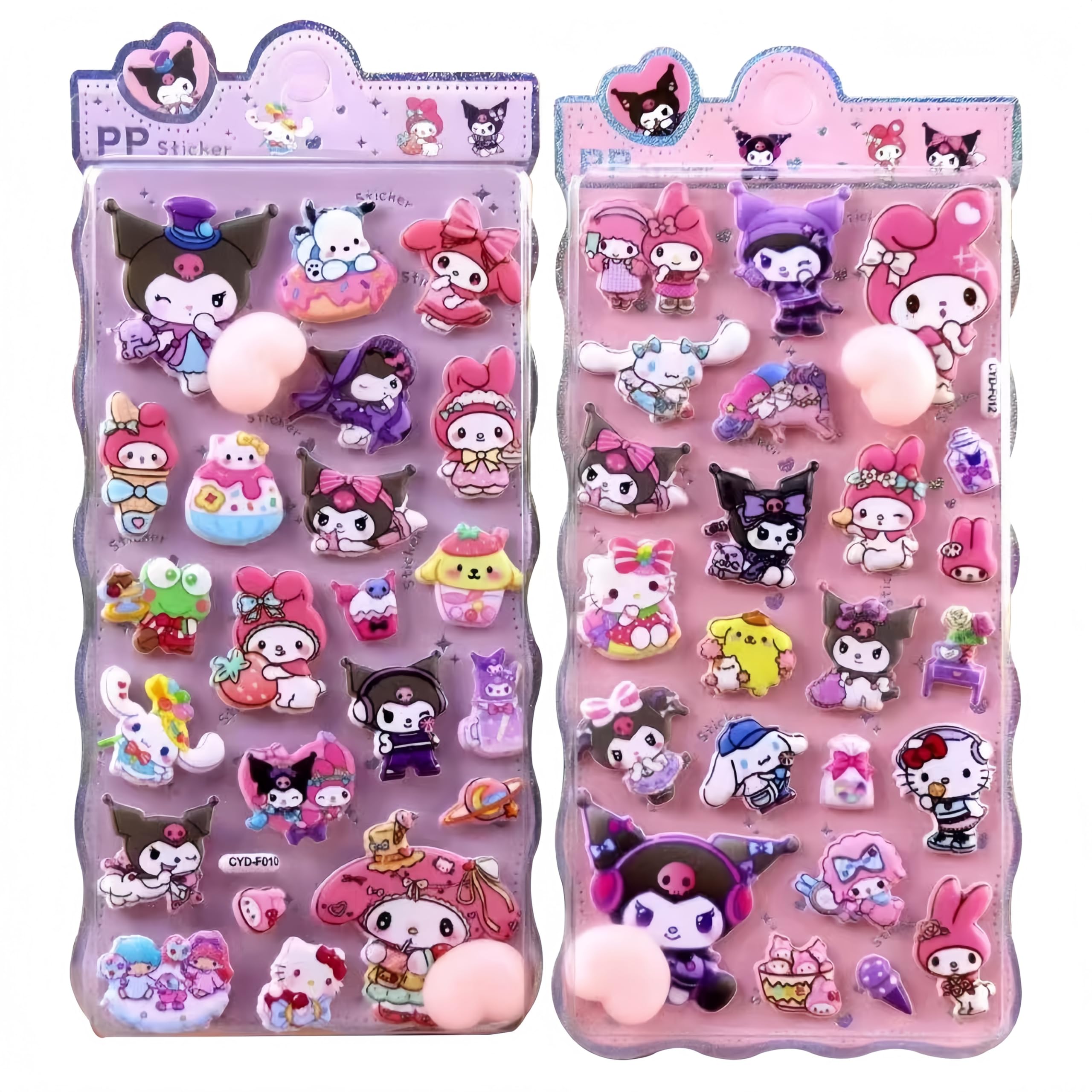 DXTOXS Butt Puni Puni 3D Puffy Girl Sticker C