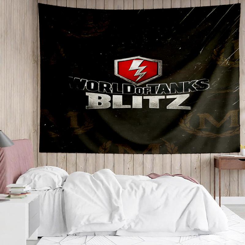 1PC World Of Tanks Epic Battles Tapestry, Unique Design Tapestry, Suitable for Bedroom,Livingroom, Playroom,Heartwarming Holiday Gifts