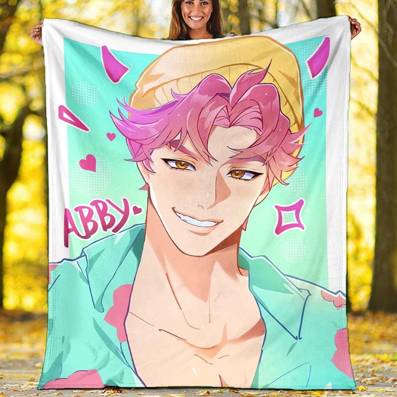 Saja Boys Theme Printed Blanket - Perfect for Couch, Bed, Travel & Outdoor Use | Machine Washable, Cozy & Durable.