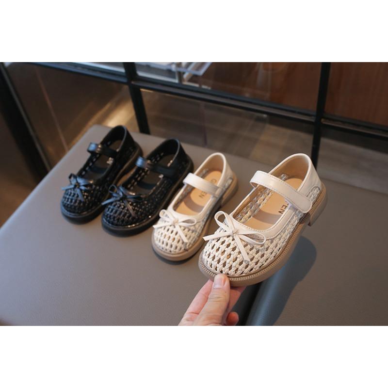 Dívčí módní princeznovské boty | Prodyšné měkké balerínky s mašlí pro batolata a malé děti Elegantní třpytivé Mary Janes