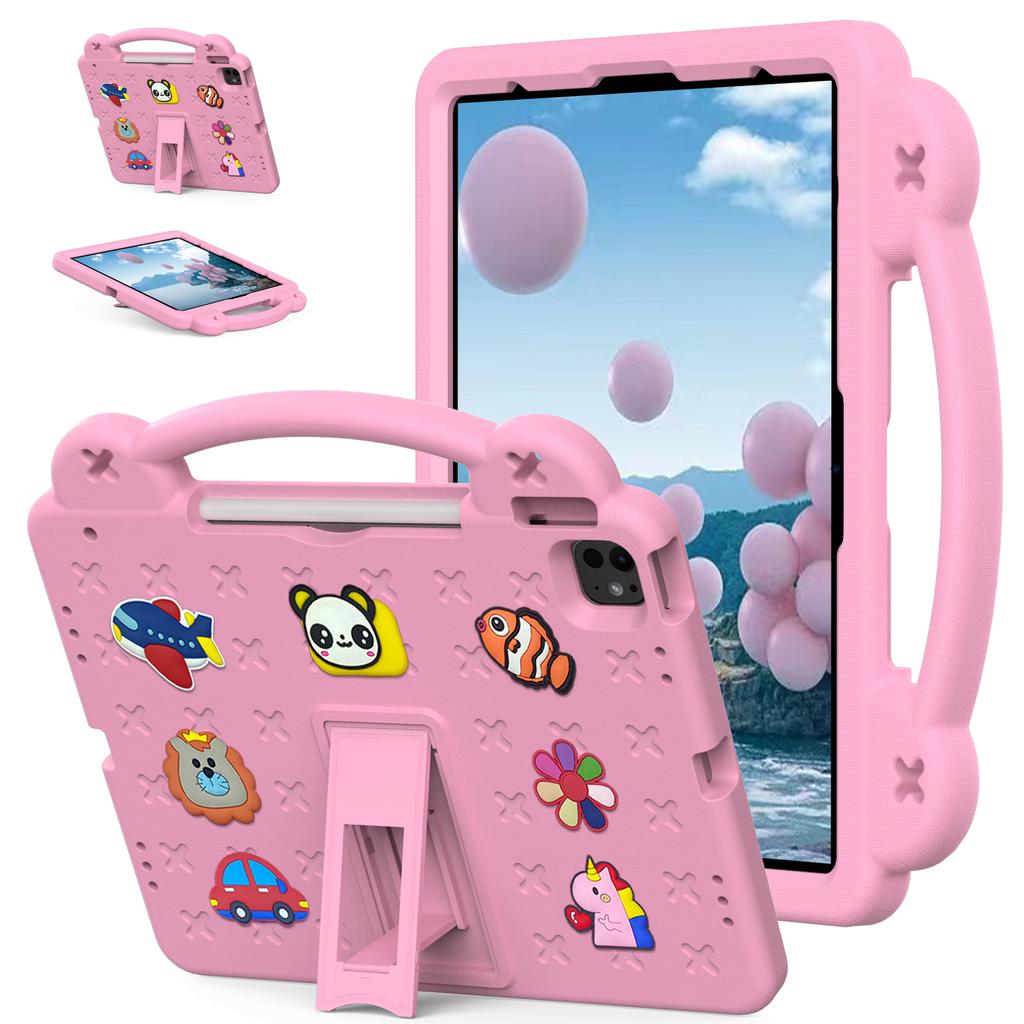Für iPad Pro 13 (2024)/Air 13 (2025)/(2024)/iPad Pro 12.9 (2022)/(2021)/(2020)/(2018) Hülle für Kinder, EVA-Tablet-Abdeckung