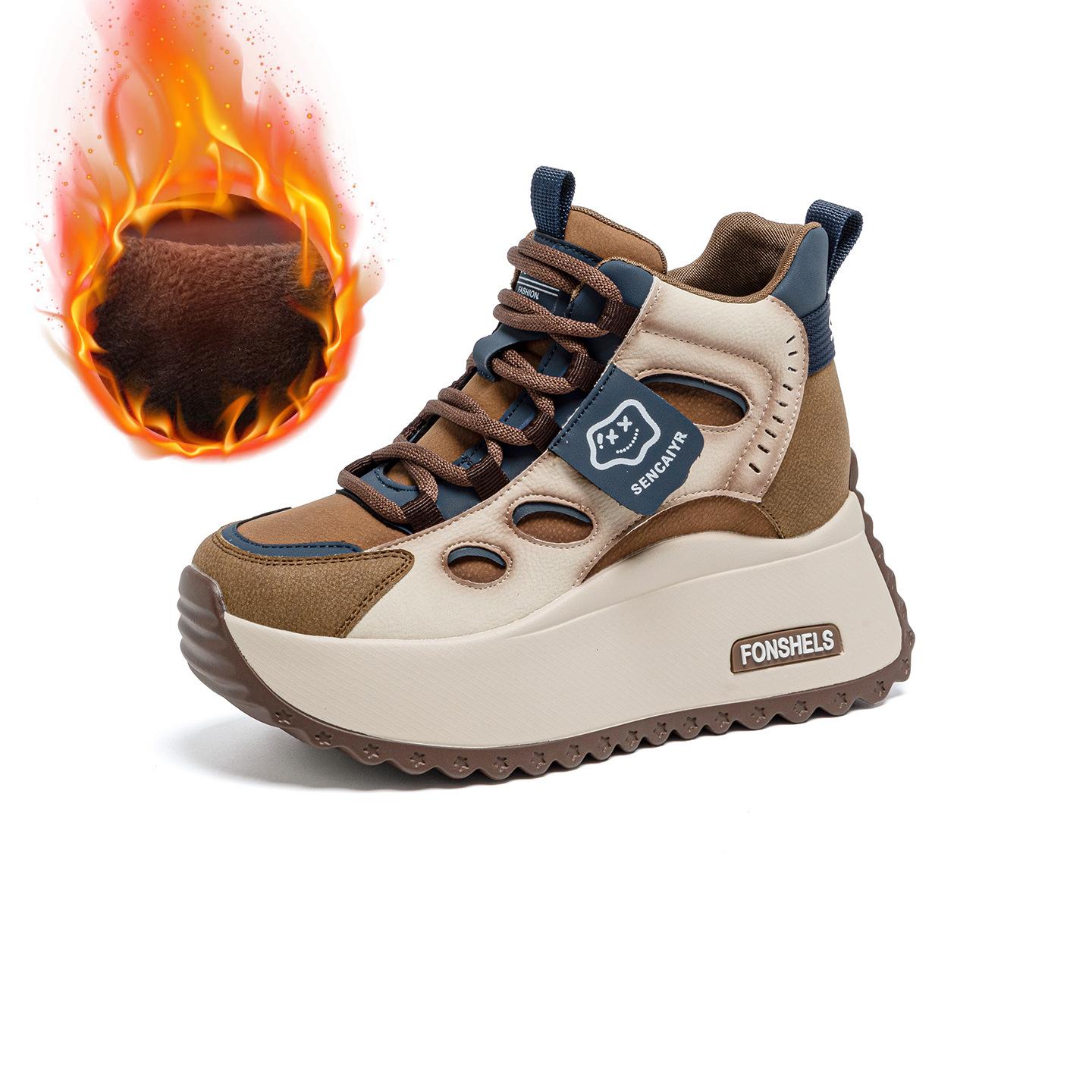 Thick soled dad shoes for women 2026 new casual and fashionable sports shoes for women 34