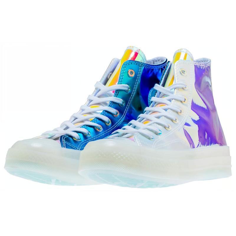 Converse Chuck Taylor All Star 70 Chuck Taylor All Star Hi Chameleon High Top Canvas Shoes Unisex Laser White