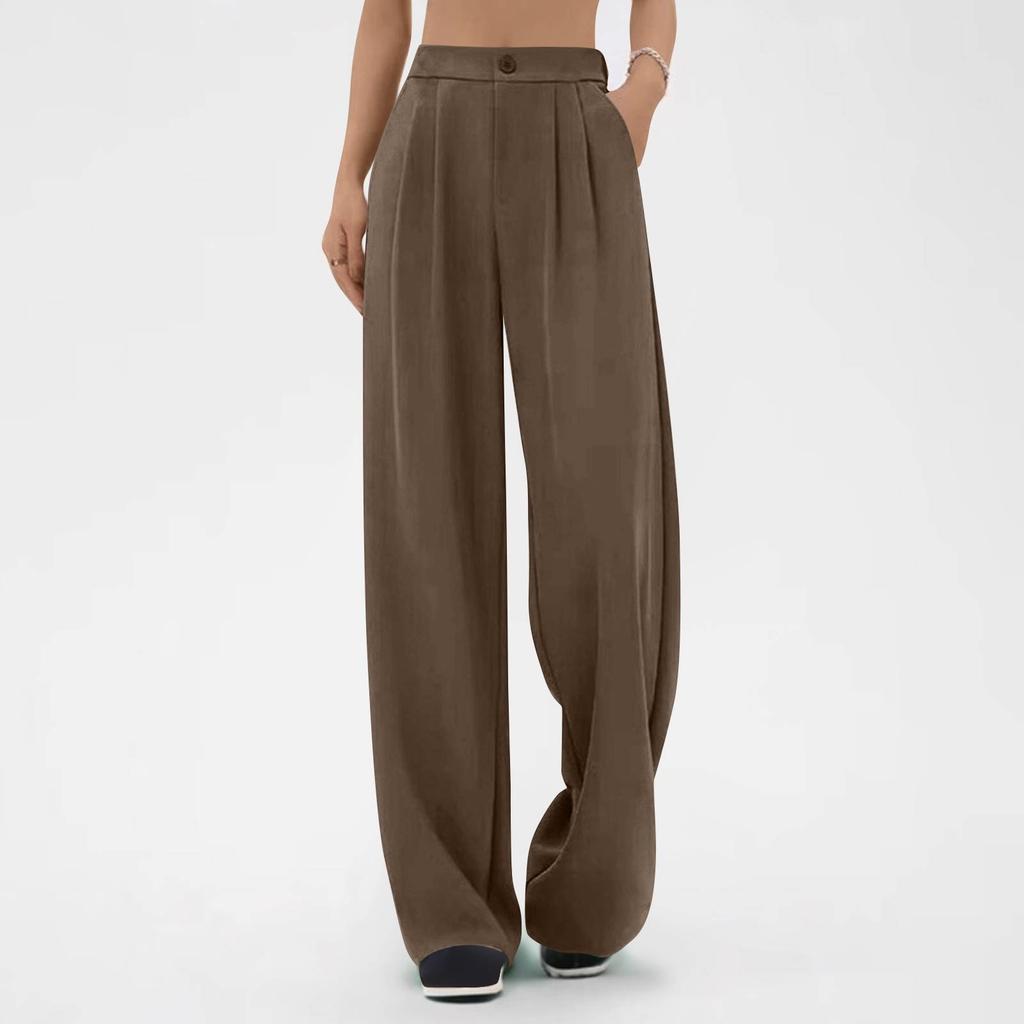 Work Pants Women Business Casual High Waisted Wide Leg Trousers Dressy Work Outfits