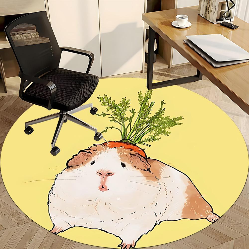 1pc Hamster Carrot Carpet for Office, Non-slip, Soft and Durable Office Rug, Perfect for Office Yy260128067