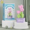 MOC Blume Sukkulente Topfpflanze Modellbaustein DIY Ewiger Strauß Zuhause Schreibtisch Pflanzen Dekoration Ziegel Mädchen Geschenk Kinderspielzeug