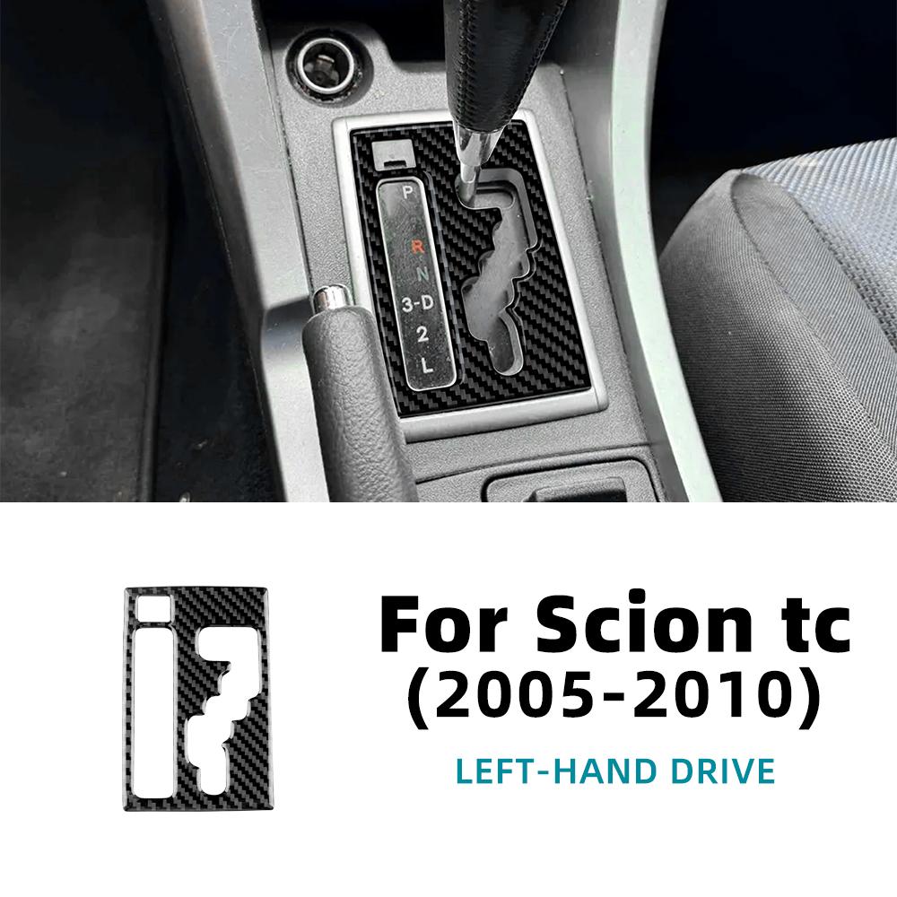 

For Scion tC 2005 2006 2007 2008 2009 2010 Real Soft Carbon Fiber Sticker LHD Car Shift Inner Outer Panel Frame Interior Trim Only For LHD