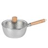 Yoshikawa Yukihira Pot Beech Wood Replacement Handle - Japanese Style Universal Milk Pot Accessory