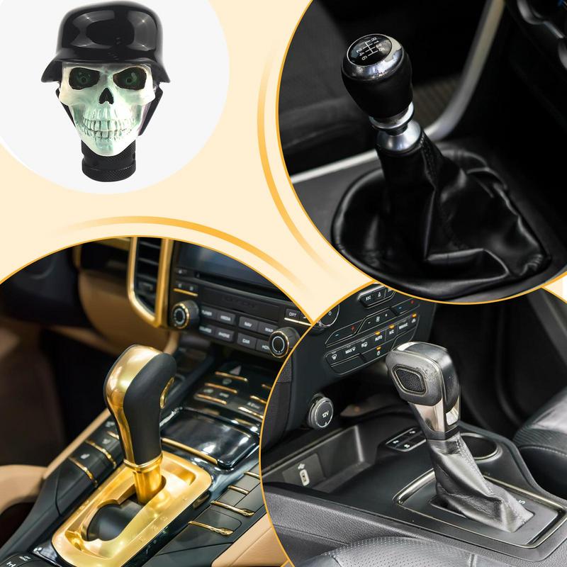 Auto Gear Shift Knob Decor Unique Skull Resin Vehicle Gear Stick Car Shift Lever Cover Car Interior Decoration Accessories