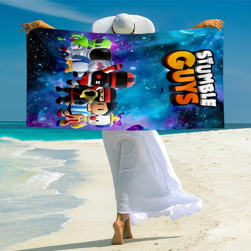 stumble guys Fashion Beach Towel: Ideal for Summer Adventures Soft, absorbent and quick drying suitable for swimming and bathing