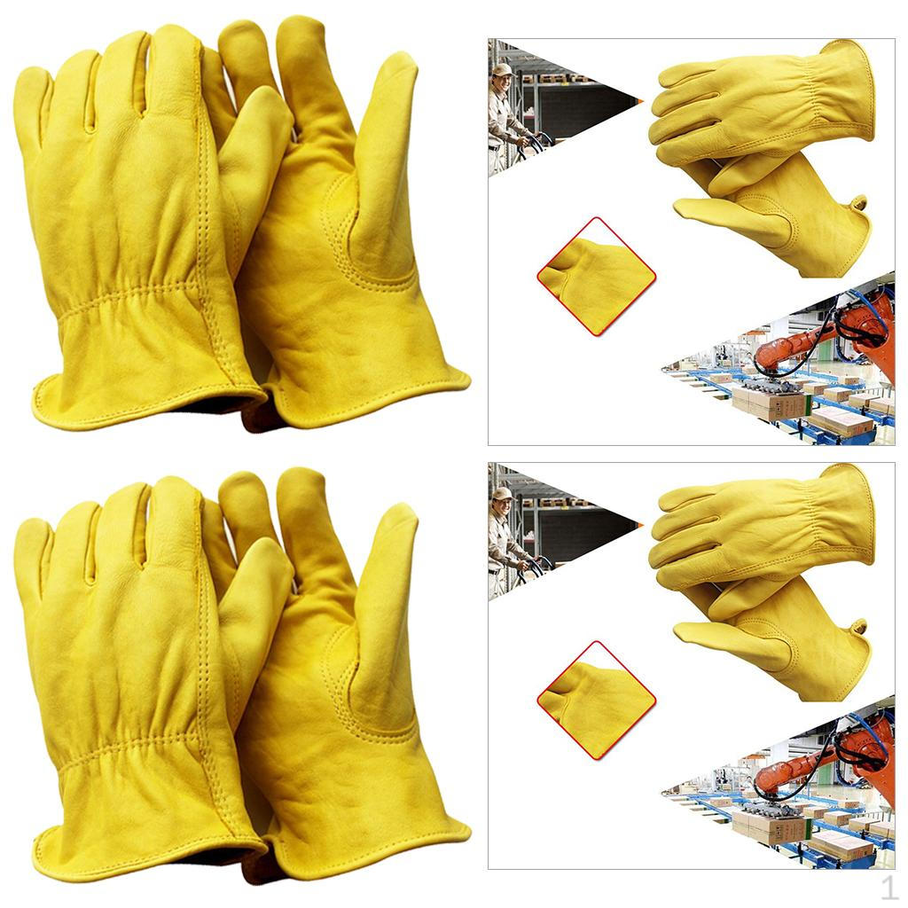 

2 пары эластичных прочных сверхпрочных коровьих водительских перчаток